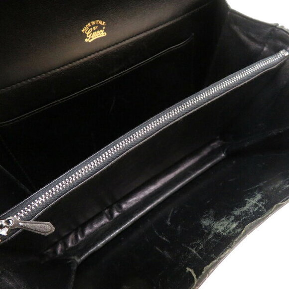 Gucci Lizard Black Shoulder Bag - Picture 6 of 8